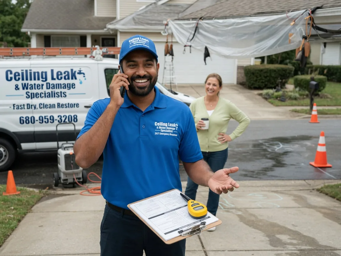 Ceiling Leak Cleanup Olmitz, KS FAQs